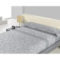 pcmoviles Juego sábanas térmicas Fiona. Cama 135 cm. Gris